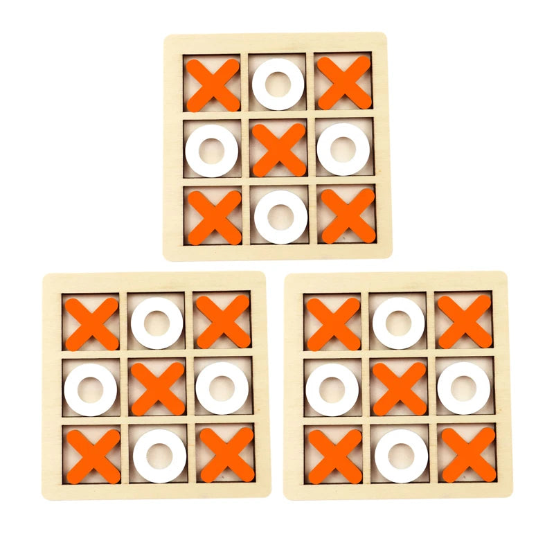Juego de juego Montessori, juguete de madera, Mini rompecabezas de interacción de ajedrez, entrenamiento del cerebro, juguetes educativos para edades tempranas