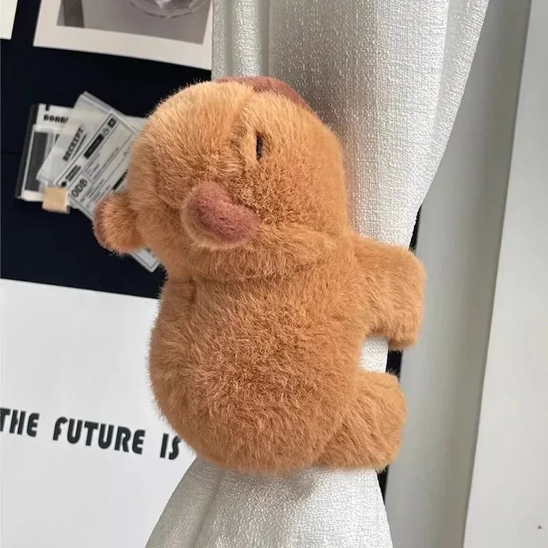 Pulsera de felpa de zorro capibara, juguete de muñeca animal suave, lindo regalo de Navidad para niños