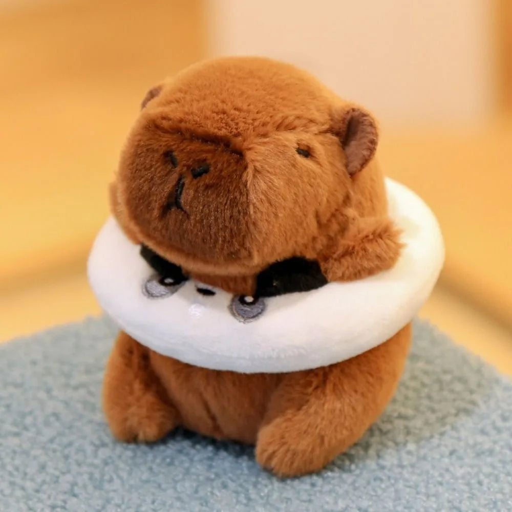 Lindo capibara de peluche con capucha de juguete con alas muñeca de simulación animales de peluche de tamaño pequeño Anime juguete esponjoso fiesta de cumpleaños
