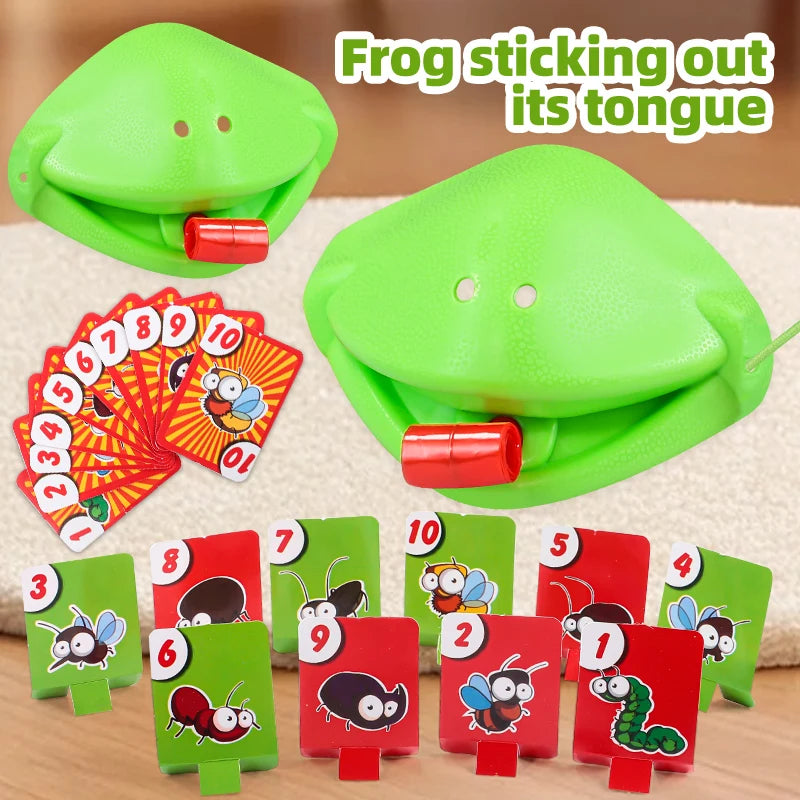 Máscara de Rana, Camaleón o Lagarto, Juego de Mesa para Niños, Juego de Lanzar y Atrapar con la Lengua, Juego Interactivo Educativo