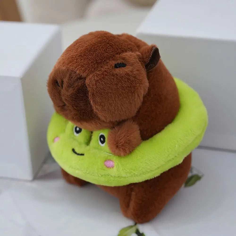 Lindo capibara de peluche con capucha de juguete con alas muñeca de simulación animales de peluche de tamaño pequeño Anime juguete esponjoso fiesta de cumpleaños