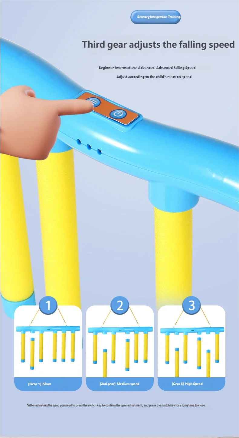 Juego de Palitos que Caen, Juguete para Niños, Entrenamiento de Reacción, Juguete Educativo Interactivo para Padres e Hijos