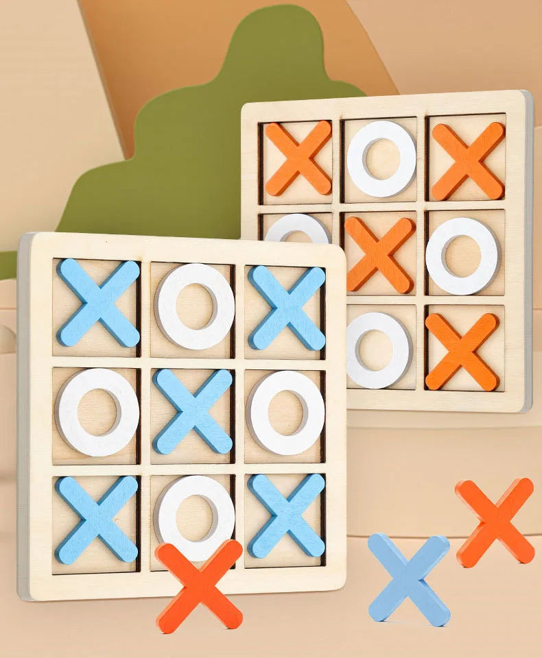 Juego de juego Montessori, juguete de madera, Mini rompecabezas de interacción de ajedrez, entrenamiento del cerebro, juguetes educativos para edades tempranas