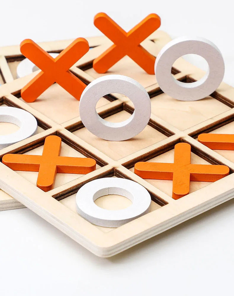 Juego de juego Montessori, juguete de madera, Mini rompecabezas de interacción de ajedrez, entrenamiento del cerebro, juguetes educativos para edades tempranas