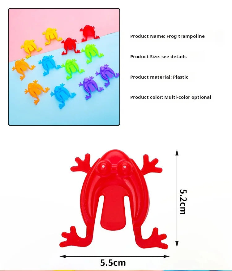 20 piezas rana saltadora de Color sólido, rana que rebota de plástico, rana saltarina, juguete educativo para niños, regalo para niños, recuerdos de fiesta, cumpleaños