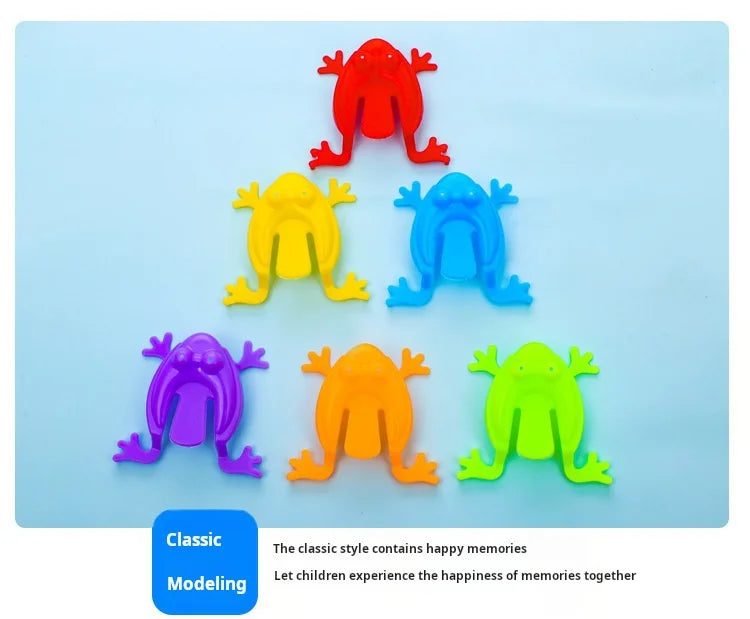20 piezas rana saltadora de Color sólido, rana que rebota de plástico, rana saltarina, juguete educativo para niños, regalo para niños, recuerdos de fiesta, cumpleaños