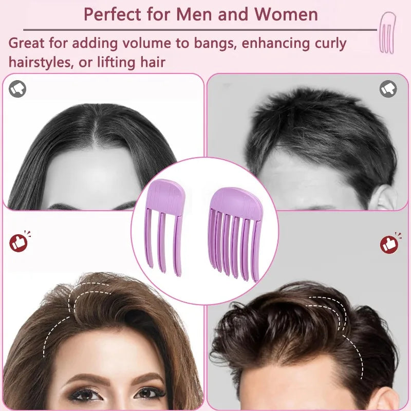Peine esponjosa flequillo rizado Clips raíces del cabello voluminizador pinzas para el cabello mujeres rizador Clips de forma fija rodillo de pelo de moda