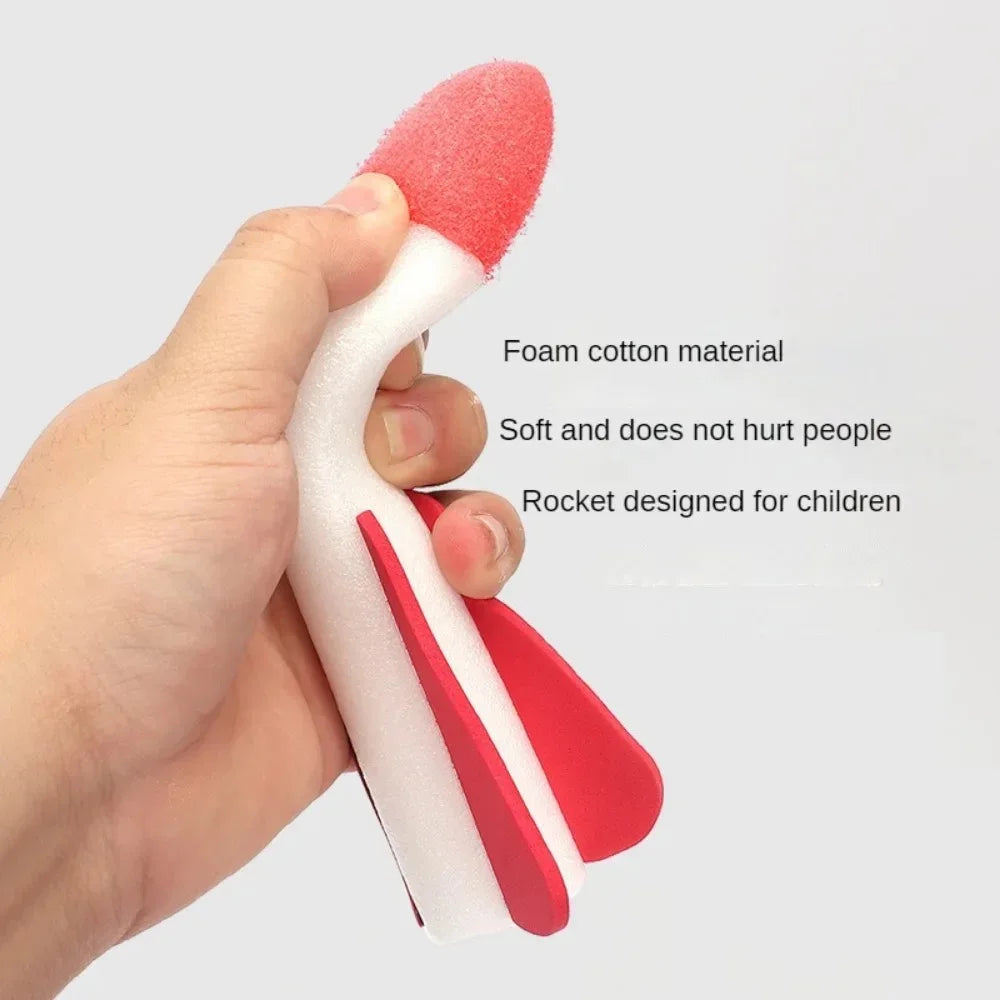 Juguetes al aire libre para niños, cohete, bomba de pedal, presión de aire al aire libre, juego de cohete, salto, juego de lanzacohetes aerodinámicos, regalo de juguete para niños
