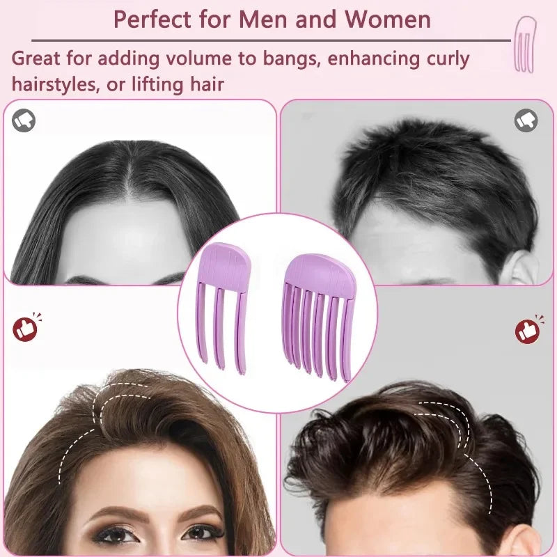 Peine esponjosa flequillo rizado Clips raíces del cabello voluminizador pinzas para el cabello mujeres rizador Clips de forma fija rodillo de pelo de moda