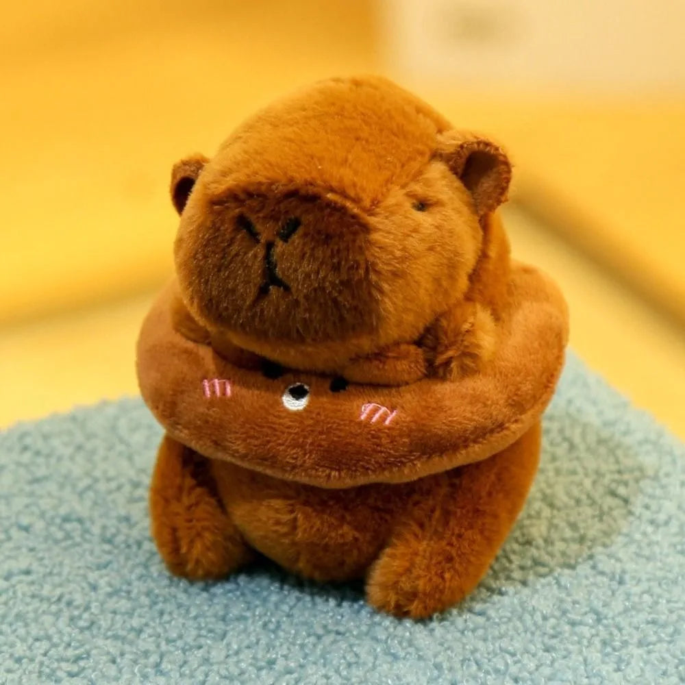 Lindo capibara de peluche con capucha de juguete con alas muñeca de simulación animales de peluche de tamaño pequeño Anime juguete esponjoso fiesta de cumpleaños