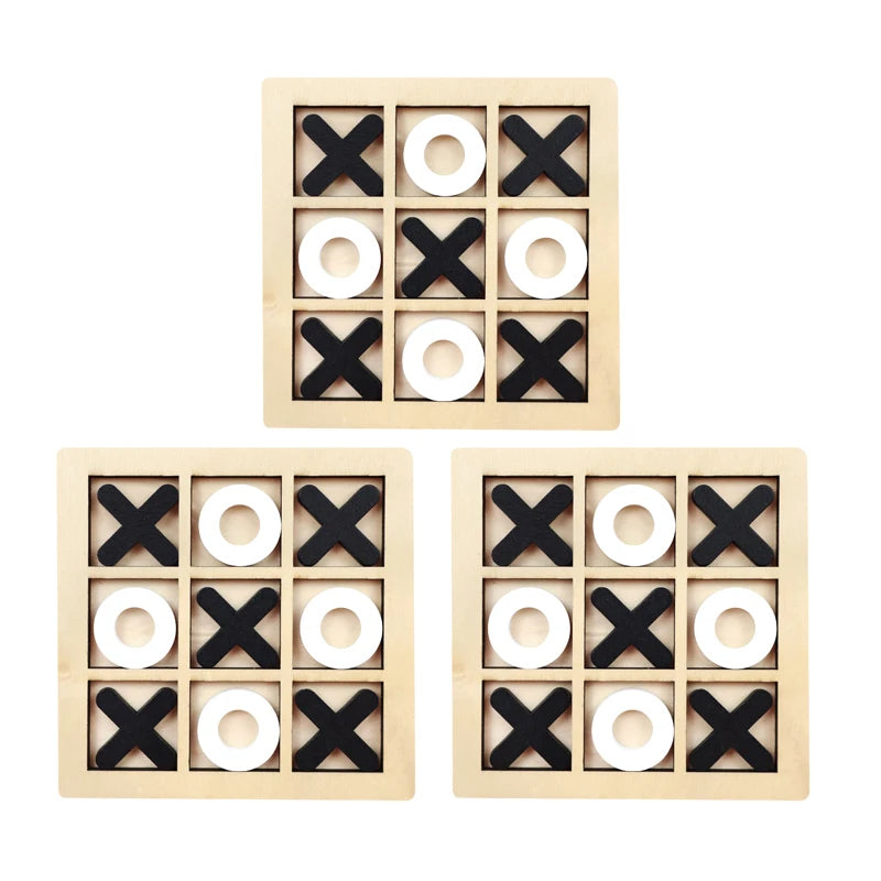 Juego de juego Montessori, juguete de madera, Mini rompecabezas de interacción de ajedrez, entrenamiento del cerebro, juguetes educativos para edades tempranas