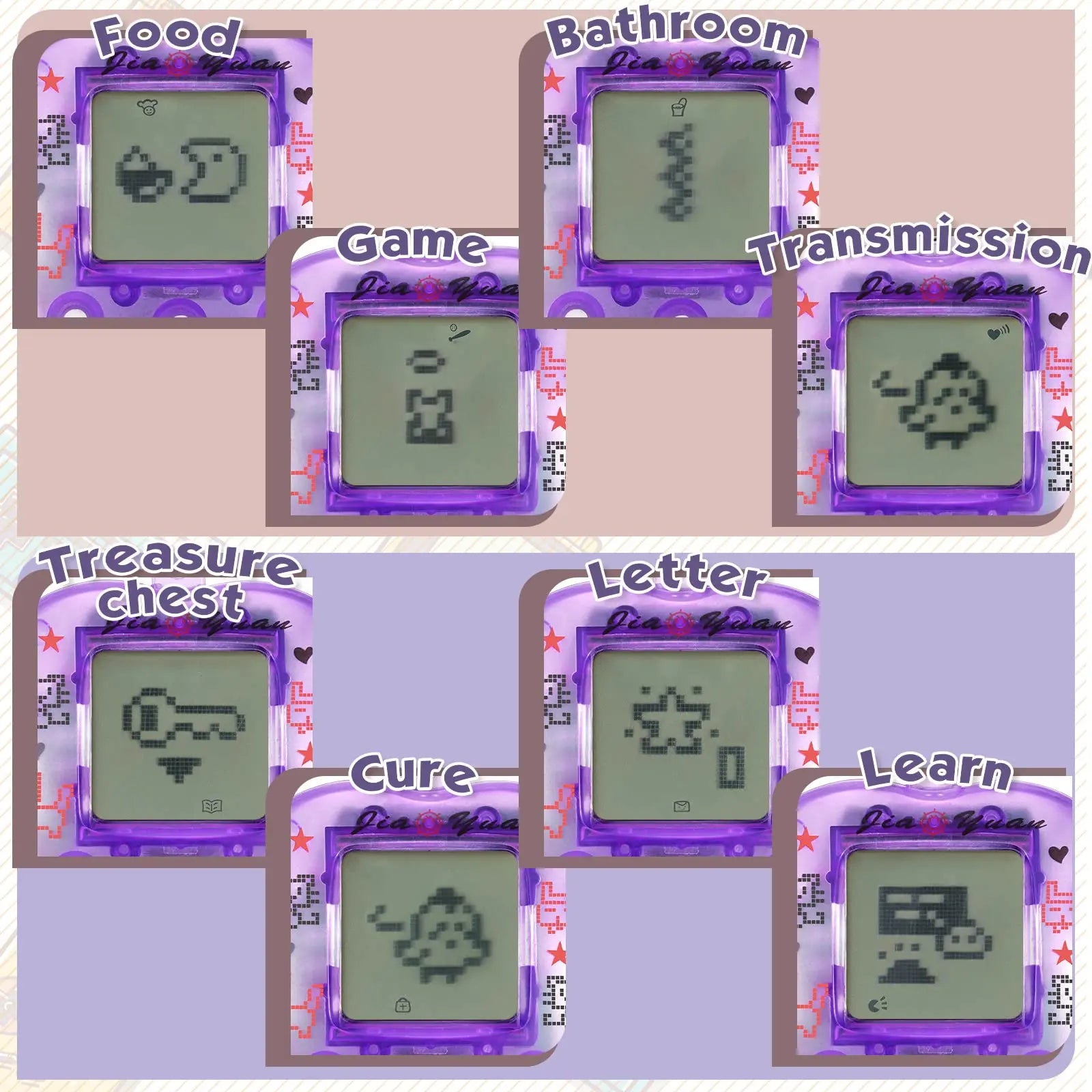 Juego de Mascotas Electrónicas para Niños, Tamagotchi, Consola de Juegos Portátil.