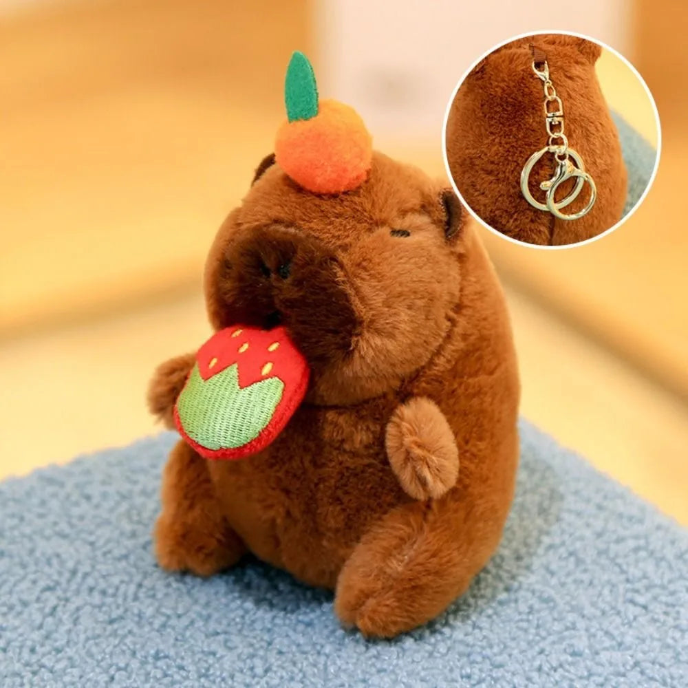 Lindo capibara de peluche con capucha de juguete con alas muñeca de simulación animales de peluche de tamaño pequeño Anime juguete esponjoso fiesta de cumpleaños
