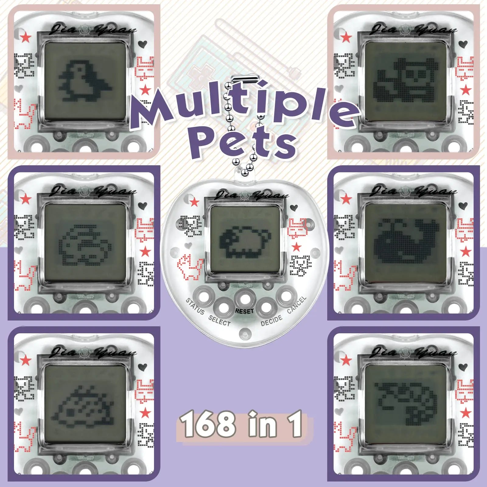 Juego de Mascotas Electrónicas para Niños, Tamagotchi, Consola de Juegos Portátil.