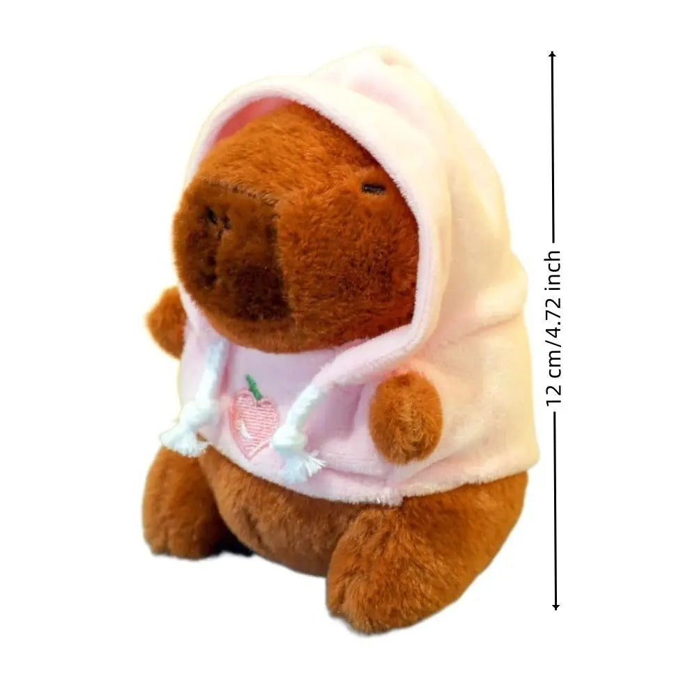 Lindo capibara de peluche con capucha de juguete con alas muñeca de simulación animales de peluche de tamaño pequeño Anime juguete esponjoso fiesta de cumpleaños