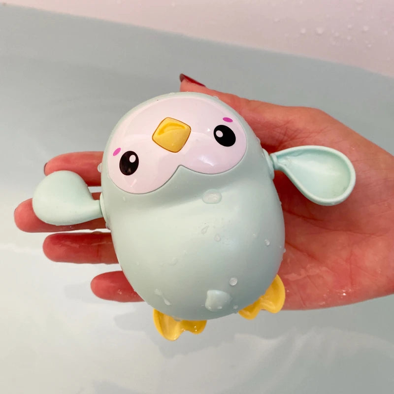 Juguete de baño para bebé, bonito pato, pingüino, huevo, rociador de agua, rociador de baño, ducha rociadora, juguetes de agua para nadar, regalo para niños