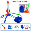 Juguetes al aire libre para niños, cohete, bomba de pedal, presión de aire al aire libre, juego de cohete, salto, juego de lanzacohetes aerodinámicos, regalo de juguete para niños