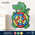 Juego de Dardos Montessori, Juguete Deportivo con Tirachinas, Tablero de Dardos con Bolas Adhesivas, Juego Educativo para Interiores y Exteriores