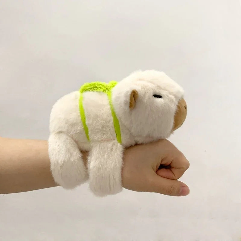 Pulsera de felpa de zorro capibara, juguete de muñeca animal suave, lindo regalo de Navidad para niños