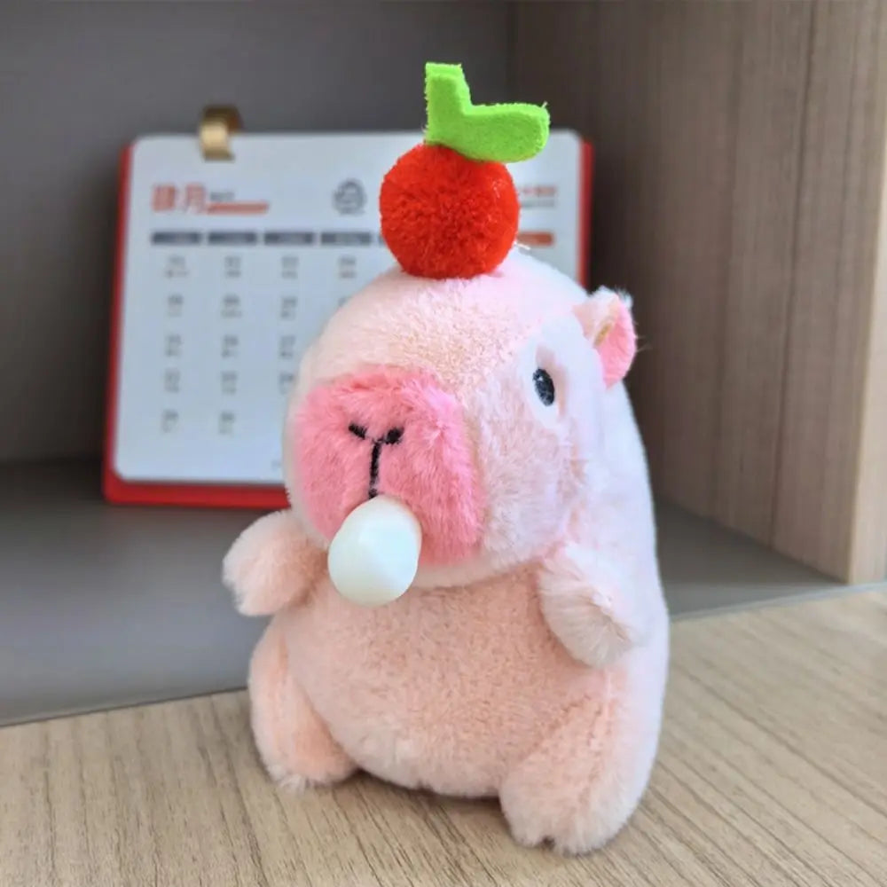 Lindo capibara de peluche con capucha de juguete con alas muñeca de simulación animales de peluche de tamaño pequeño Anime juguete esponjoso fiesta de cumpleaños