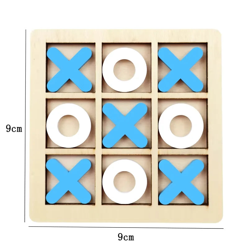 Juego de juego Montessori, juguete de madera, Mini rompecabezas de interacción de ajedrez, entrenamiento del cerebro, juguetes educativos para edades tempranas