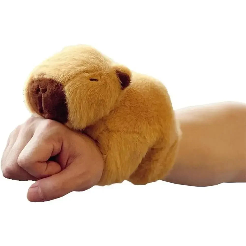 Pulsera de felpa de zorro capibara, juguete de muñeca animal suave, lindo regalo de Navidad para niños