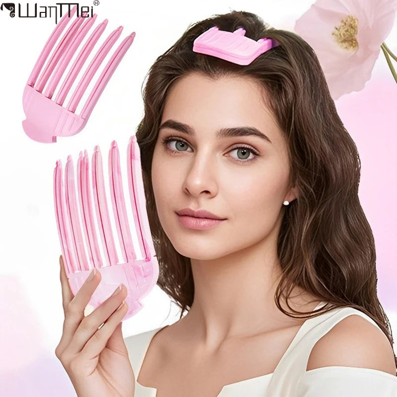 Peine esponjosa flequillo rizado Clips raíces del cabello voluminizador pinzas para el cabello mujeres rizador Clips de forma fija rodillo de pelo de moda