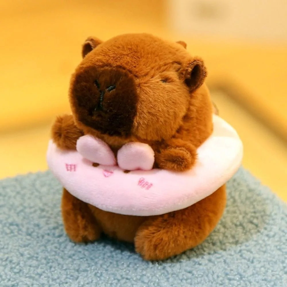 Lindo capibara de peluche con capucha de juguete con alas muñeca de simulación animales de peluche de tamaño pequeño Anime juguete esponjoso fiesta de cumpleaños