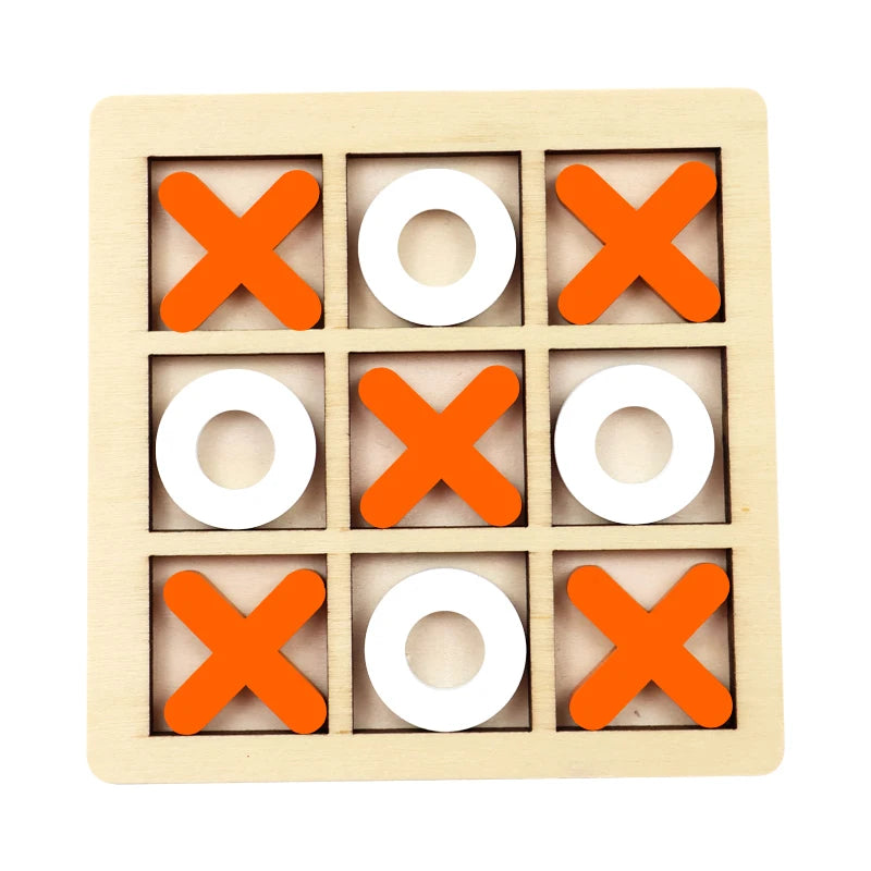 Juego de juego Montessori, juguete de madera, Mini rompecabezas de interacción de ajedrez, entrenamiento del cerebro, juguetes educativos para edades tempranas