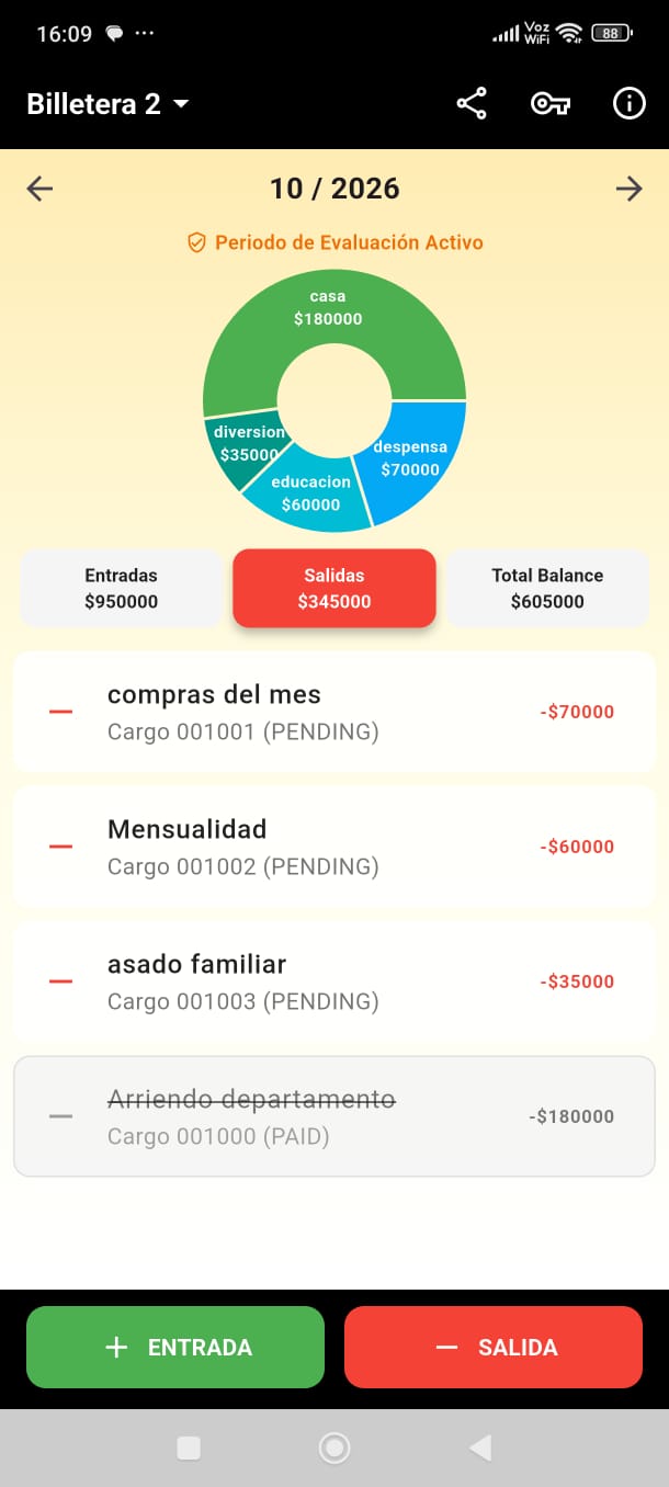 e-wallet (Control de gastos)
