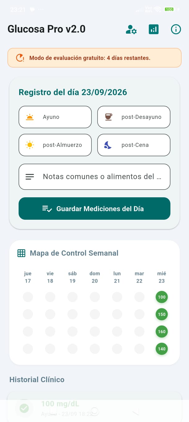 Glucose Pro (Controla tus valores de glucosa)