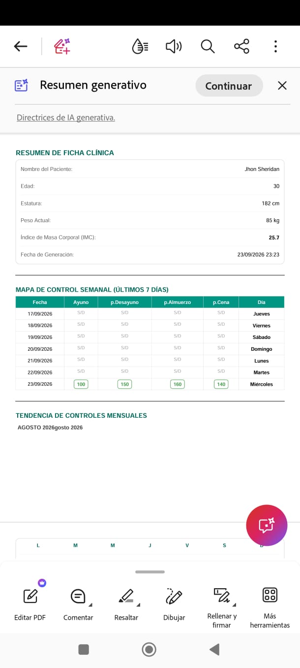 Glucose Pro (Controla tus valores de glucosa)